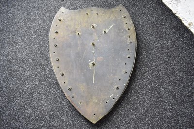 Lot 698 - A LATE 19TH CENTURY KING'S ROYAL RIFLE CORPS COMPANY CHALLENGE SHIELD