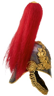 Lot A VICTORIAN ROYAL HORSE GUARDS OFFICER'S HELMET