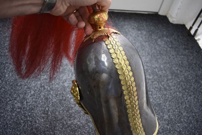 Lot A VICTORIAN ROYAL HORSE GUARDS OFFICER'S HELMET