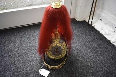 Lot A VICTORIAN ROYAL HORSE GUARDS OFFICER'S HELMET