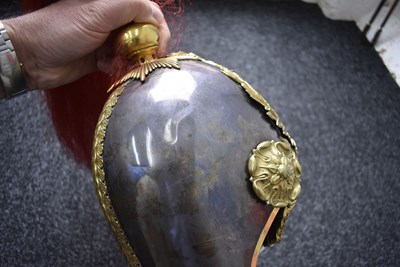Lot A VICTORIAN ROYAL HORSE GUARDS OFFICER'S HELMET