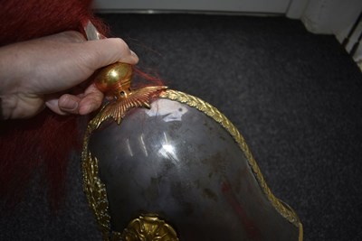 Lot A VICTORIAN ROYAL HORSE GUARDS OFFICER'S HELMET