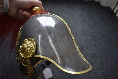 Lot A VICTORIAN ROYAL HORSE GUARDS OFFICER'S HELMET