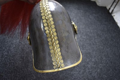 Lot A VICTORIAN ROYAL HORSE GUARDS OFFICER'S HELMET