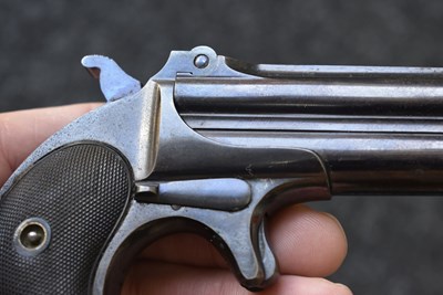 Lot 383 - A GOOD .41 RIMFIRE OVER AND UNDER REMINGTON DERINGER