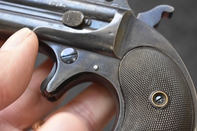 Lot 383 - A GOOD .41 RIMFIRE OVER AND UNDER REMINGTON DERINGER
