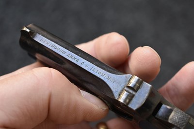 Lot 383 - A GOOD .41 RIMFIRE OVER AND UNDER REMINGTON DERINGER