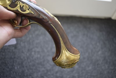 Lot 339 - A PAIR OF 22-BORE FLINTLOCK HOLSTER PISTOLS BY TURVEY
