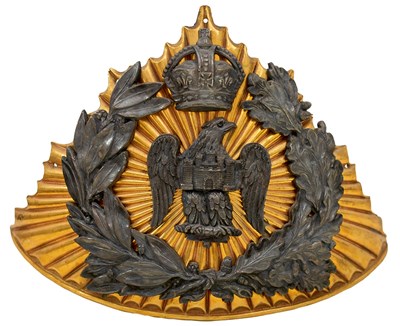 Lot A POST 1902 OFFICER'S LANCE CAP PLATE OF THE BEDFORDSHIRE IMPERIAL YEOMANRY