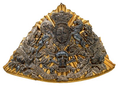 Lot A VICTORIAN OFFICER'S LANCE CAP PLATE OF THE 17TH LANCERS