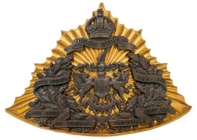 Lot AN OFFICER'S LANCE CAP PLATE OF THE CITY OF LONDON IMPERIAL YEOMANRY