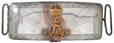 Lot AN EDWARDIAN SHOULDER BELT POUCH