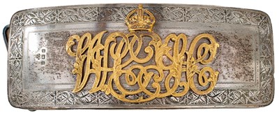 Lot AN EDWARDIAN OFFICER'S SHOULDER BELT POUCH OF THE WESTMORLAND & CUMBERLAND YEOMANRY