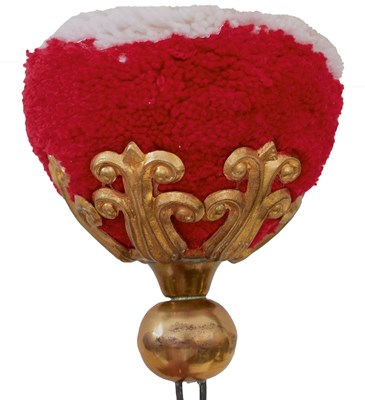 Lot 628 - TWO REPRODUCTION POM POMS FOR BELL TOP SHAKOS