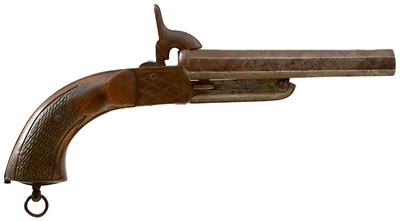 Lot A .577 CALIBRE DOUBLE BARRELLED PINFIRE PISTOL