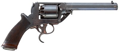 Lot A 54-BORE PERCUSSION FIVE-SHOT DOUBLE TRIGGER TRANTER REVOLVER
