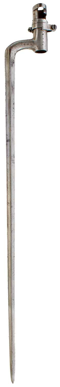 Lot 568 - A RUSSIAN SOCKET BAYONET FOR THE BERDAN MKII RIFLE