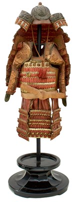 Lot A JAPANESE MINIATURE SAMURAI ARMOUR