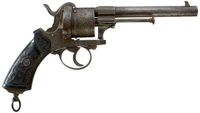 Lot AN 11MM BELGIAN SIX-SHOT PINFIRE REVOLVER