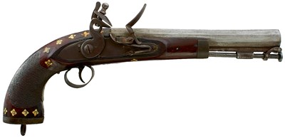 Lot A .650 CALIBRE TURKISH OR OTTOMAN FLINTLOCK HOLSTER PISTOL