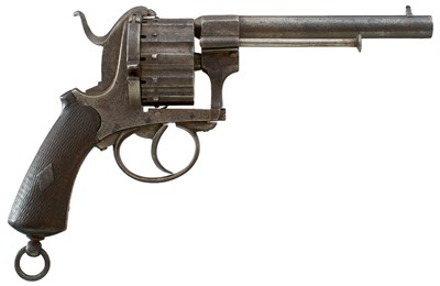 Lot A SCARCE 7MM CONTINENTAL TWELVE-SHOT PINFIRE REVOLVER