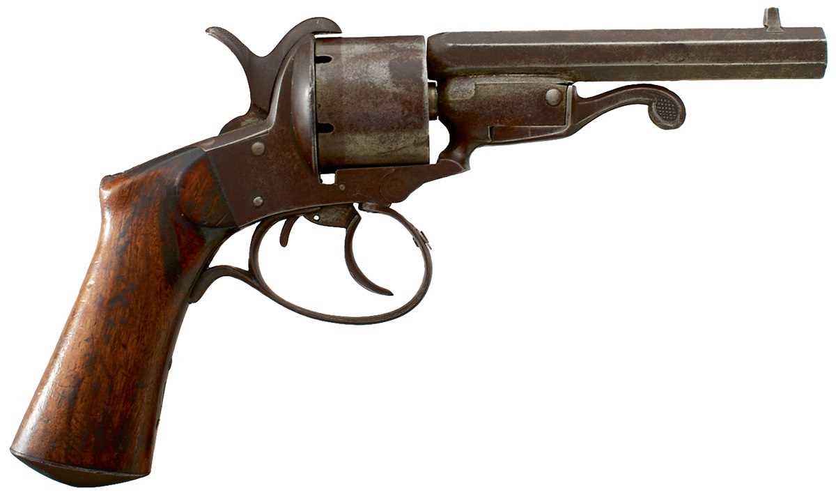 Lot 367 - A SCARCE FRENCH 9MM SIX-SHOT PINFIRE