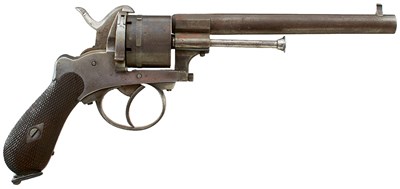 Lot A 9MM ENGLISH SIX-SHOT PINFIRE REVOLVER