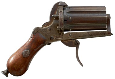 Lot A 7MM CONTINENTAL SIX-SHOT PINFIRE REVOLVER