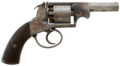 Lot AN 80-BORE FIVE-SHOT PERCUSSION CLOSED FRAME REVOLVER OF WEBLEY BENTLEY TYPE