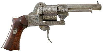 Lot A 7MM FRENCH SIX-SHOT PINFIRE REVOLVER