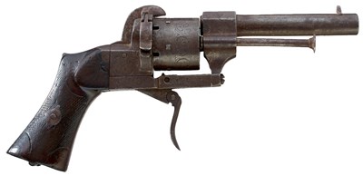 Lot A 7MM SPANISH SIX-SHOT PINFIRE REVOLVER