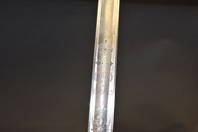 Lot 597 - AN 1897 PATTERN INFANTRY OFFICER'S SWORD