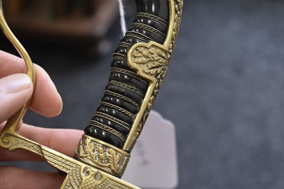 Lot 801 - A RARE THIRD REICH SS OFFICER'S ARMY PATTERN SWORD