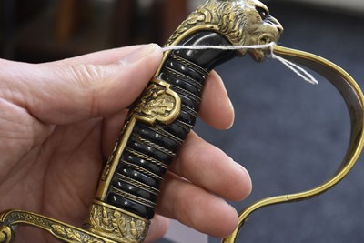 Lot 801 - A RARE THIRD REICH SS OFFICER'S ARMY PATTERN SWORD