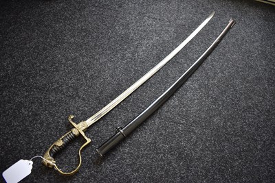 Lot 801 - A RARE THIRD REICH SS OFFICER'S ARMY PATTERN SWORD