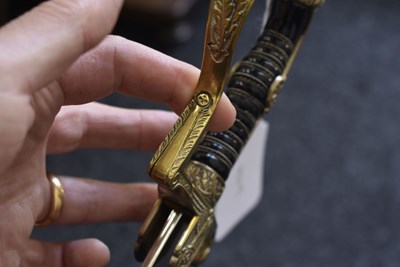 Lot 801 - A RARE THIRD REICH SS OFFICER'S ARMY PATTERN SWORD