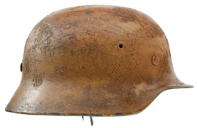 Lot A THIRD REICH LUFTWAFFE TROPICAL OR AFRIKA KORPS CAMOUFLAGED M40 HELMET