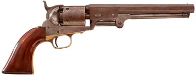 Lot A CRISP .36 CALIBRE SIX-SHOT PERCUSSION COLT NAVY REVOLVER