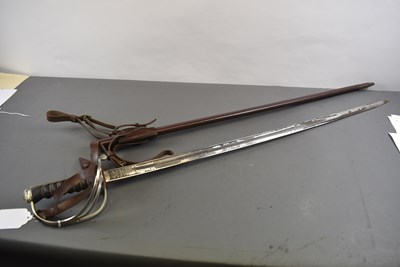 Lot 601 - AN EIIR ARMY SERVICE CORPS OFFICER'S SWORD