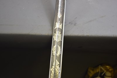 Lot 601 - AN EIIR ARMY SERVICE CORPS OFFICER'S SWORD