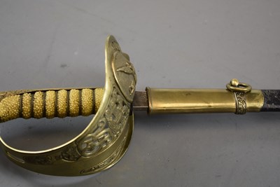 Lot 602 - AN RAF OFFICER'S SWORD