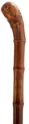 Lot A 19TH CENTURY SLENDER BAMBOO SWORD STICK