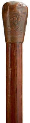 Lot OF HORATION NELSON AND BATTLE OF TRAFALGAR INTEREST: AN EDWARDIAN WALKING STICK
