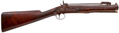 Lot 496 - A PERCUSSION BAYONET BLUNDERBUSS