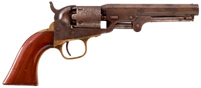 Lot A .31 CALIBRE SIX-SHOT PERCUSSION COLT POCKET REVOLVER
