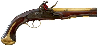 Lot A 28-BORE FLINTLOCK HOLSTER PISTOL BY RICHARDS