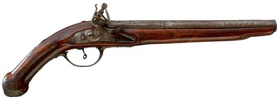 Lot A 19-BORE TURKISH OR OTTOMAN FLINTLOCK HOLSTER PISTOL