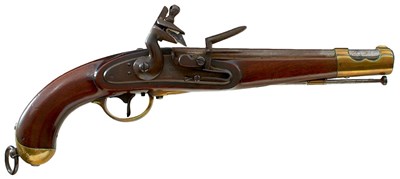 Lot 311 - A .680 CALIBRE BELGIAN MODEL 1851 FLINTLOCK SERVICE PISTOL