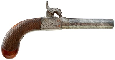 Lot 323 - A PAIR OF 54-BORE PERCUSSION BOXLOCK POCKET PISTOLS
