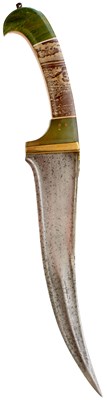 Lot 94 - A 19TH CENTURY PESHKABZ OR DAGGER